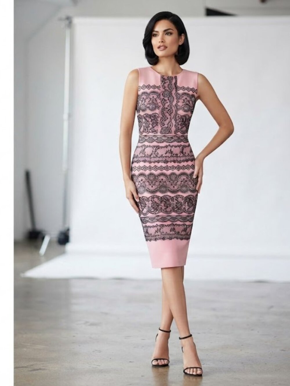 Chiara Boni La Petite Robe Casual Dress Size 6 Beaded Embellished Sleeveless Sz6